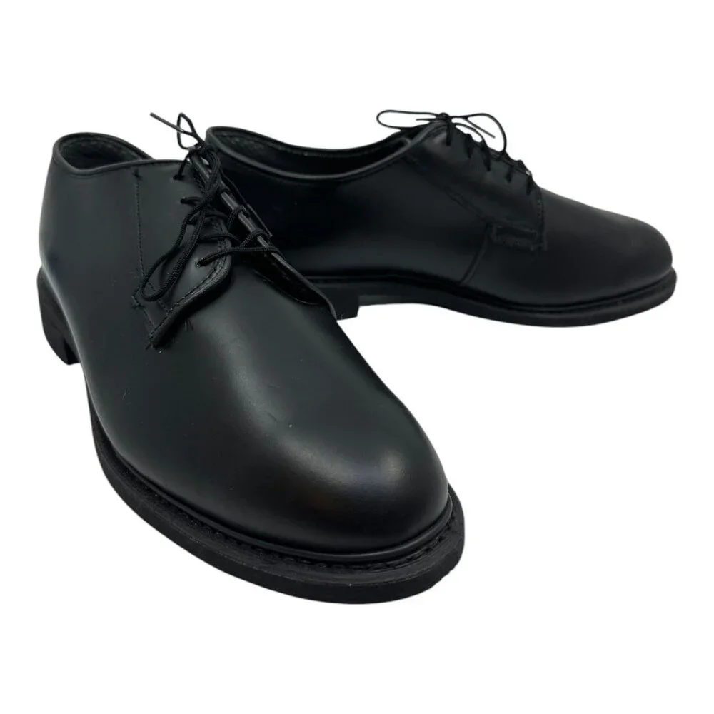 Bates Men's Oxford Dress Shoes Size‎ 11D Black Leather Vibram Sole New Old Stock